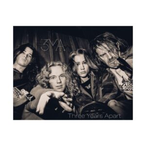 Three Years Apart Band Satin Poster – 3YA Vintage Rock Photo Print